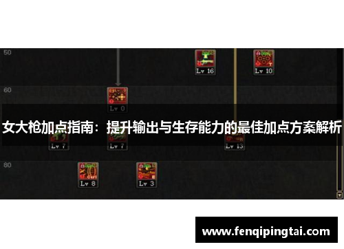 女大枪加点指南：提升输出与生存能力的最佳加点方案解析
